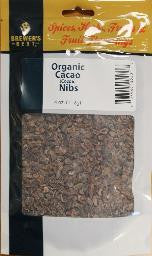 Brewer's Best Organic Cacao (Cocoa) Nibs 4 oz Bag