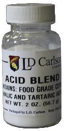 Blend of tartaric, malic and citric acids, 2oz Bottle