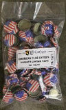 American Flag Oxygen-Barrier Crown Caps, Bag of 144