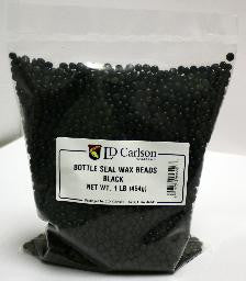 Black Bottle Seal Wax Beads, 1lb Bag
