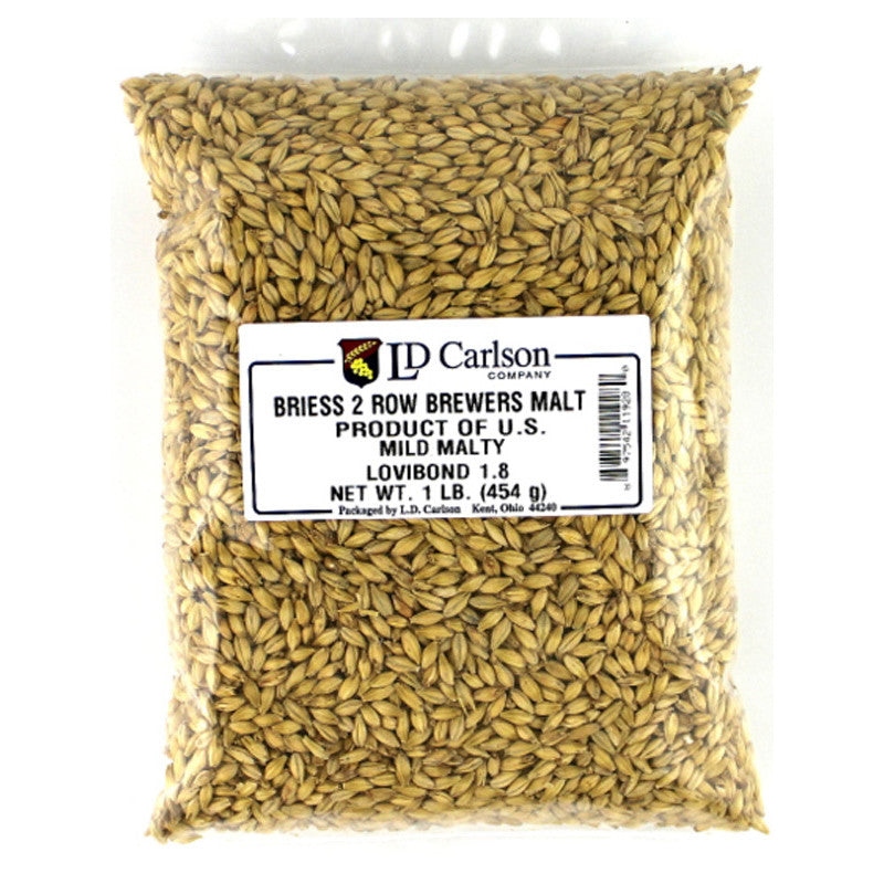 Briess 2-Row Malts Brewer's 1.8L 1 lb Bag