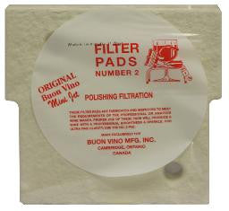 Buon Vino Mini Jet Filter Pads Polishing #2 1.8 micron