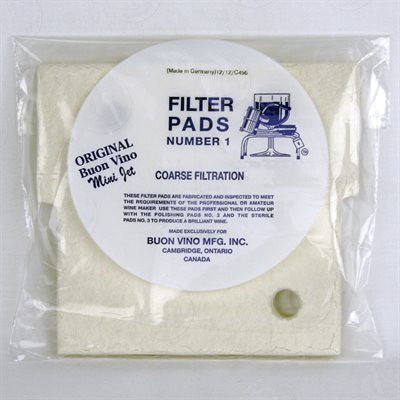 Buon Vino Mini Jet Filter Pads #1 Coarse 5 micron