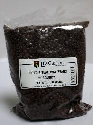 Burgundy Bottle Seal Wax Beads, 1lb Bag