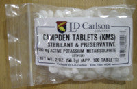 Campden Tablets Potassium Metabisulfite 100 tablets