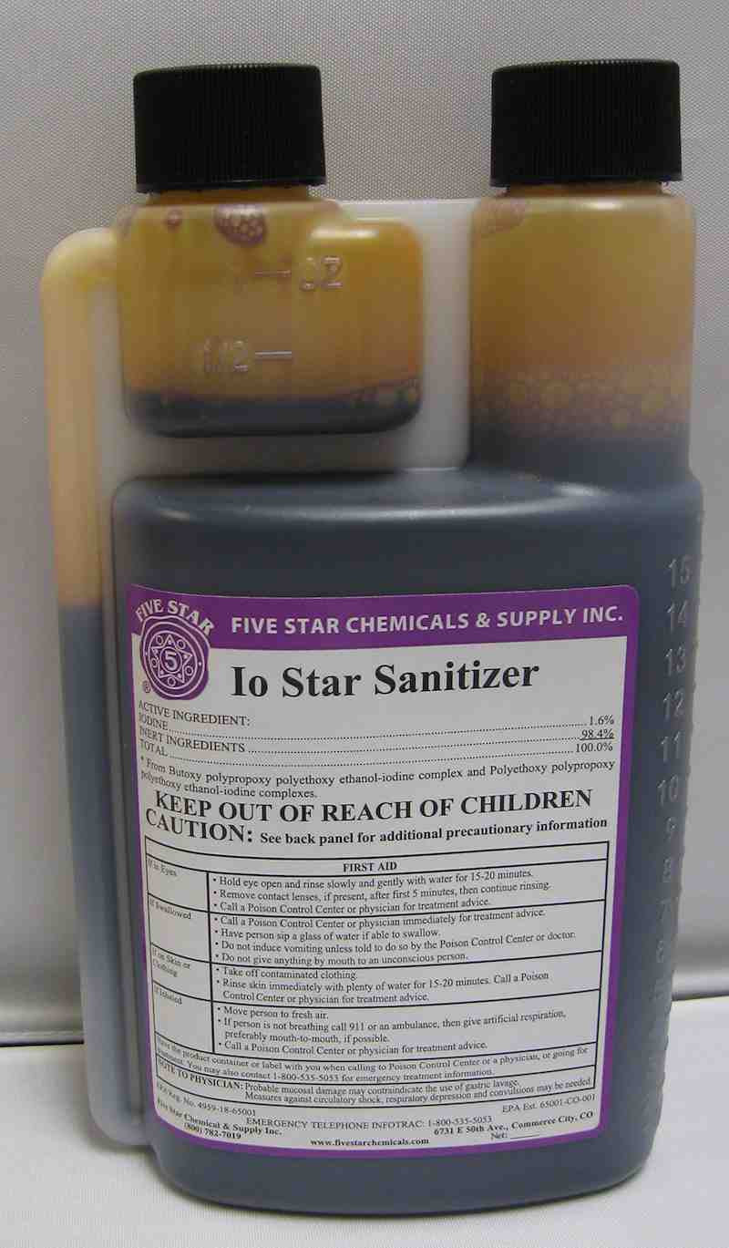 Five Star IO Star Sanitizer 16 oz