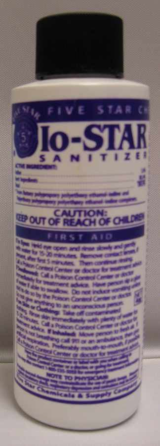 Five Star IO Star Sanitizer 4 oz