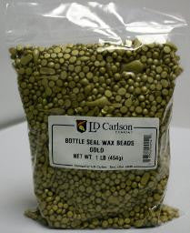 Gold Bottle Seal Wax Beads, 1lb Bag