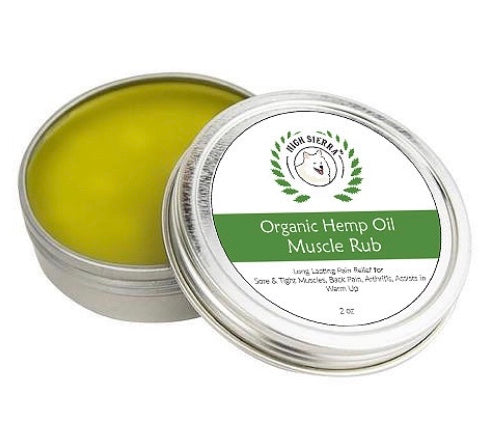 High Sierra Organic Hemp Oil Muscle Rub 2 oz