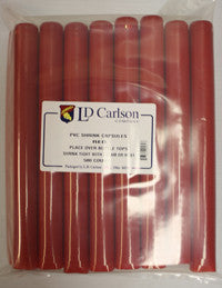 PVC Wine Shrink Capsules Bag of 500: Red