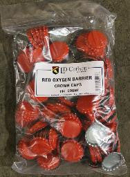 Red Oxygen-Barrier Crown Caps, Bag of 144