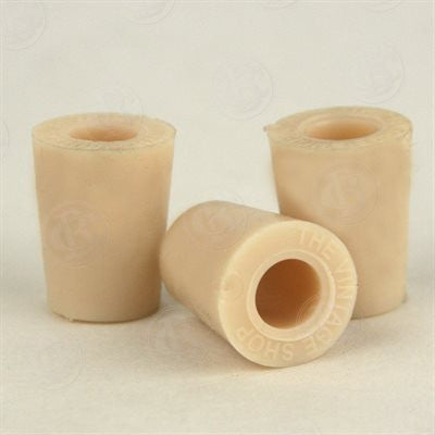 Drilled Rubber Stoppers #2 Length 1"