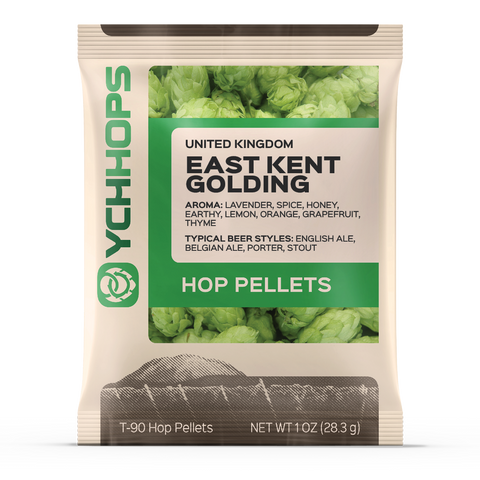 East Kent Golding Hops, Imported Pellet Hops 1 oz Bag