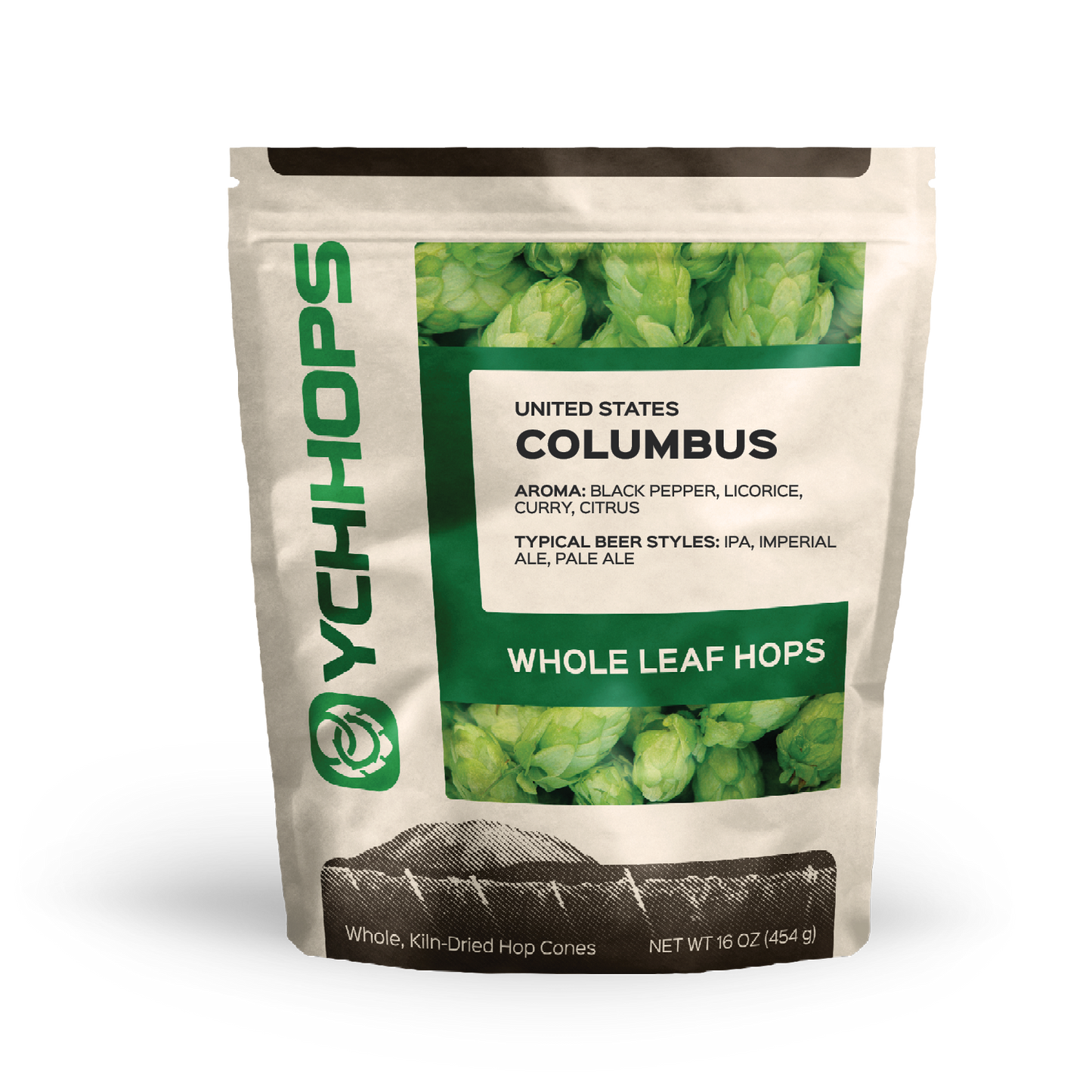 Columbus Whole Leaf Hops 1 lb Bag