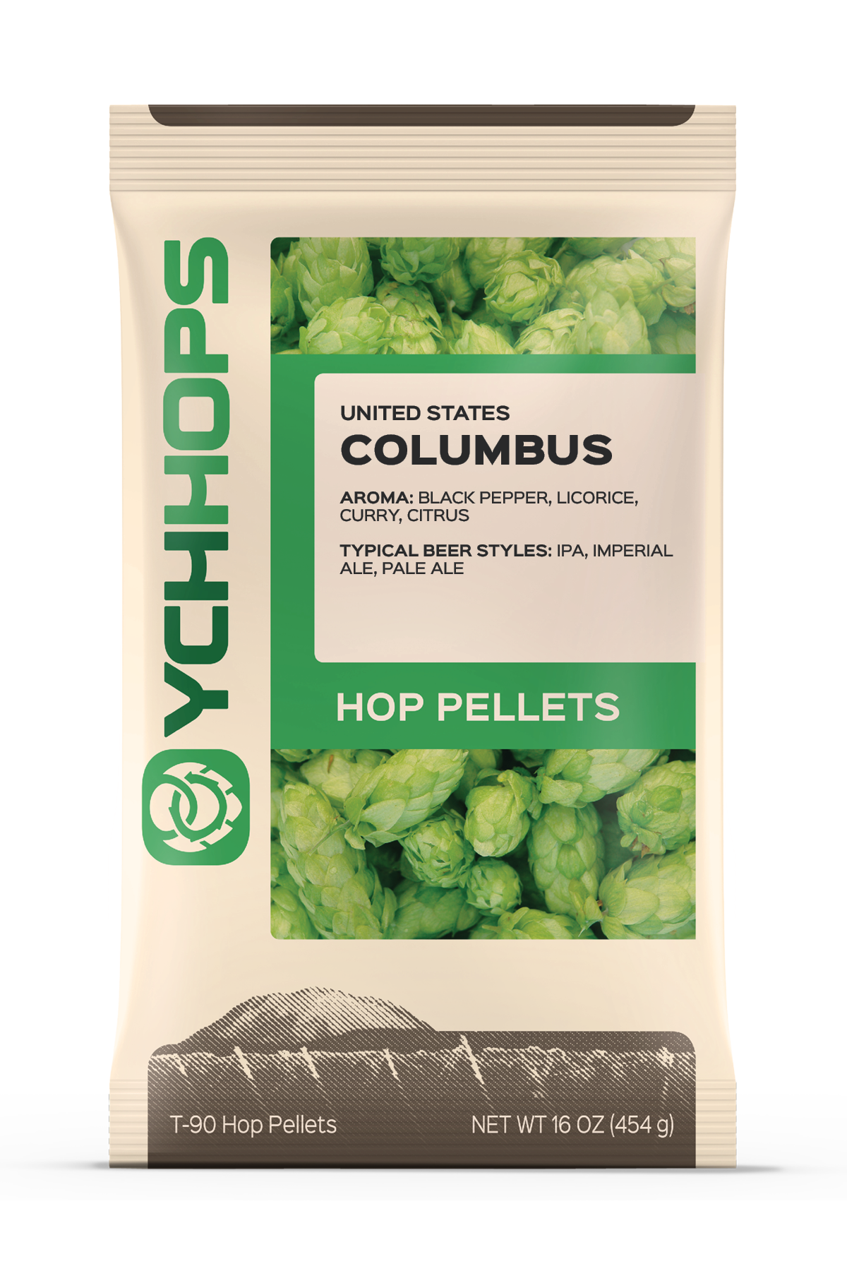 Columbus Pellet Hops 1 lb Bag