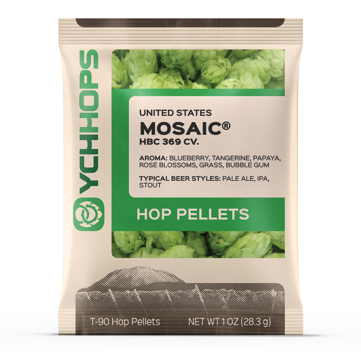 Mosaic Pellet Hops 1 oz Bag