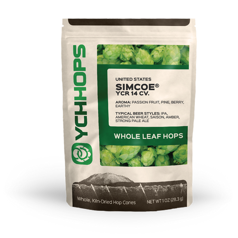 Simcoe Whole Leaf Hops 1 oz Bag