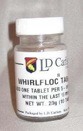 Whirlfloc Tablets Bottle of 10