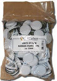 White Oxygen-Barrier Crown Caps, Bag of 144
