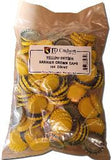 Yellow Oxygen-Barrier Crown Caps, Bag of 144